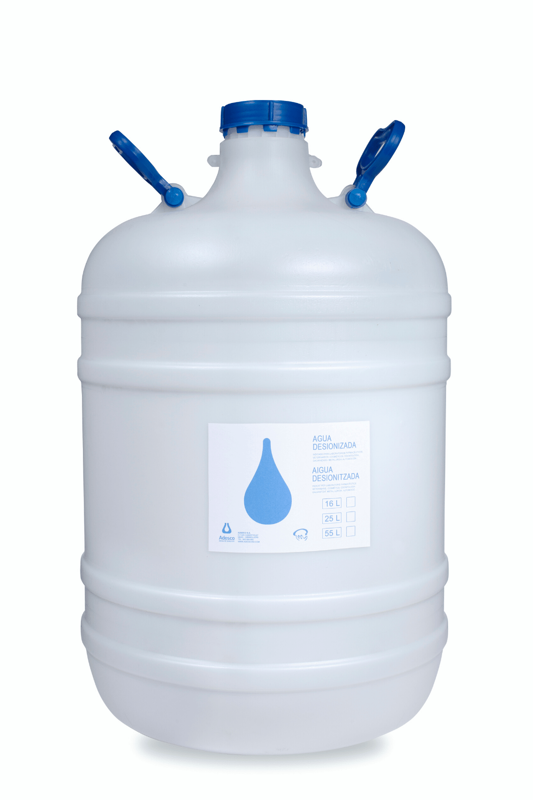 Agua desmineralizada / Garrafa por 20 litros.
